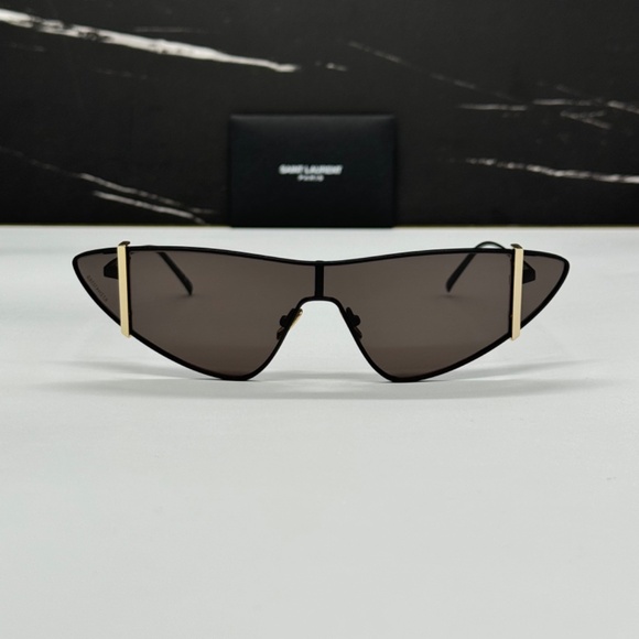 NEW SL536 001 SAINT LAURENT WOMEN BLACK SL 536 001 SAINT LAURENT SUNGLASSES - Picture 3 of 10